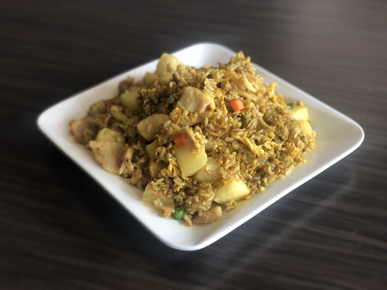Chicken Pineapple Curry Fried Rice 咖喱菠萝鸡炒饭