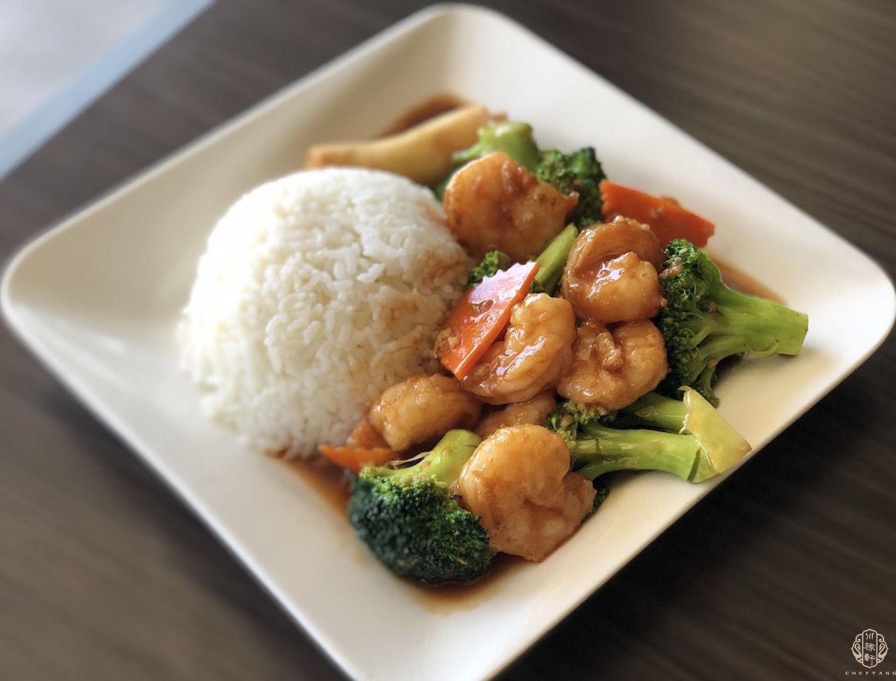 Shrimp with Broccoli 芥蓝虾(午餐)